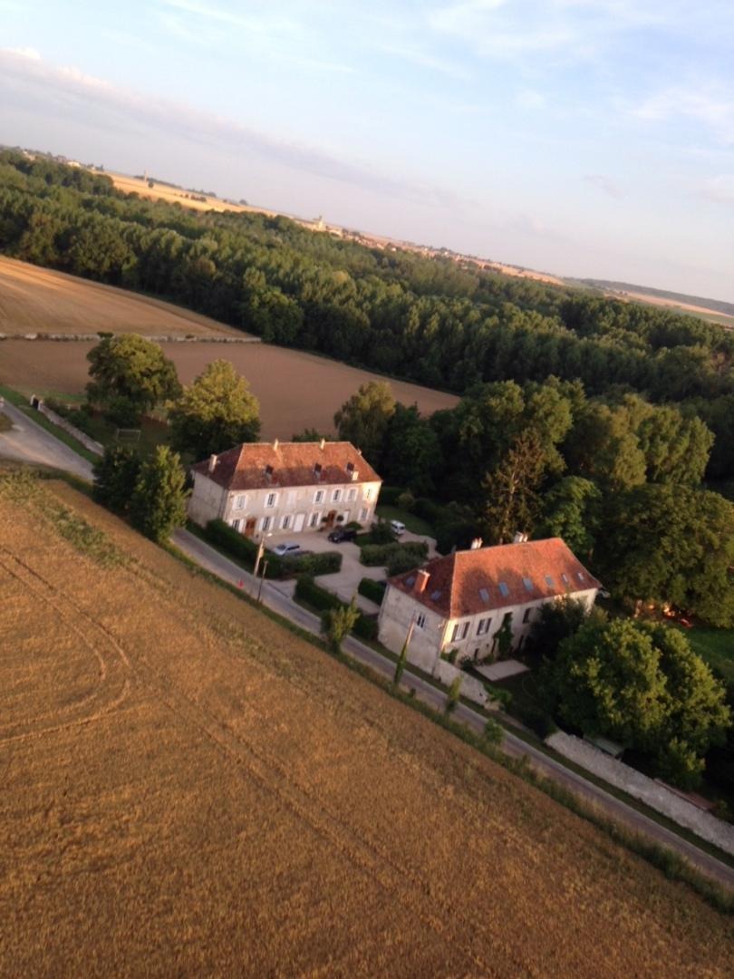 Vue aérienne Gite