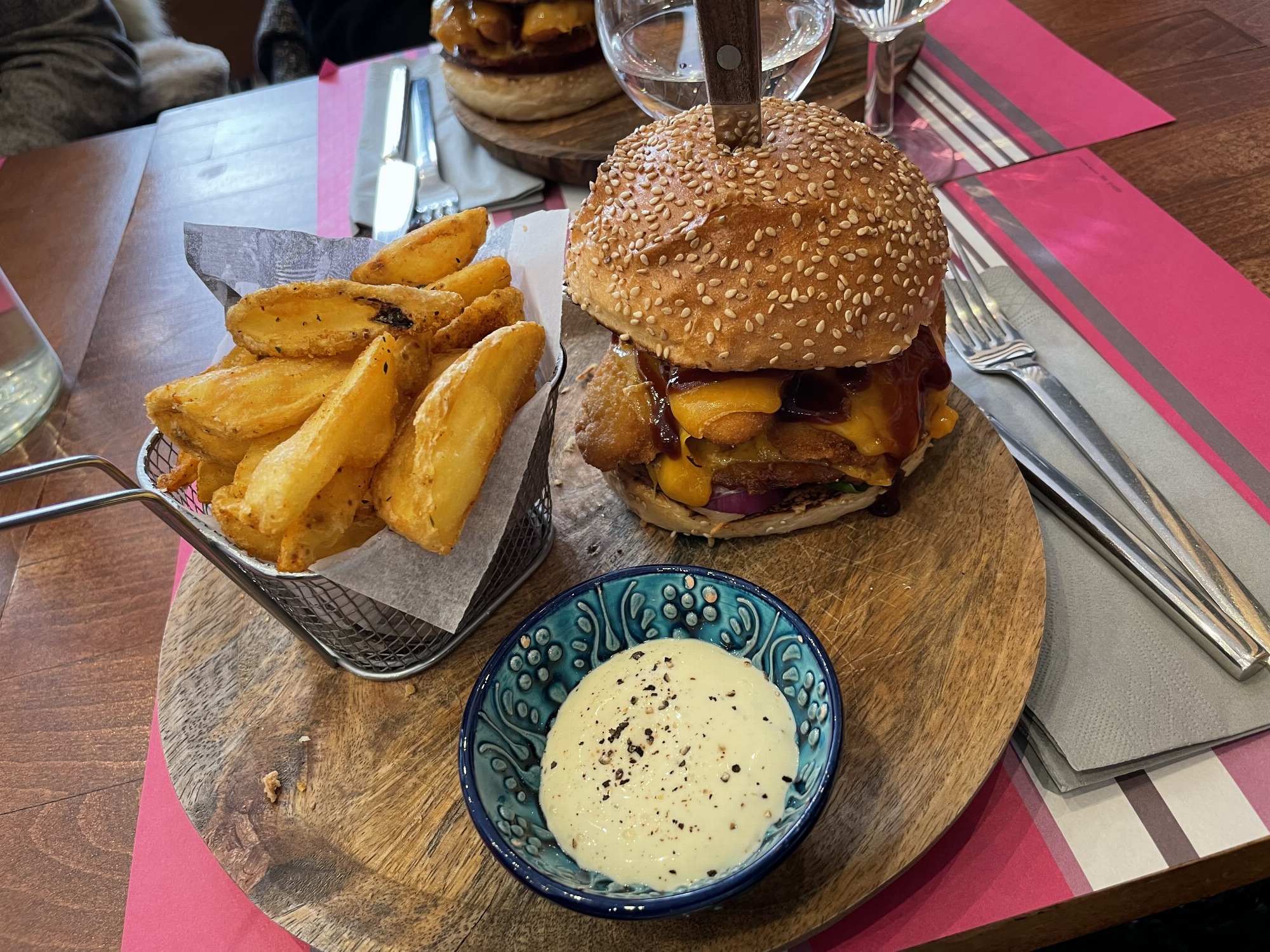 Burger du restaurant Brunch Station à Meaux