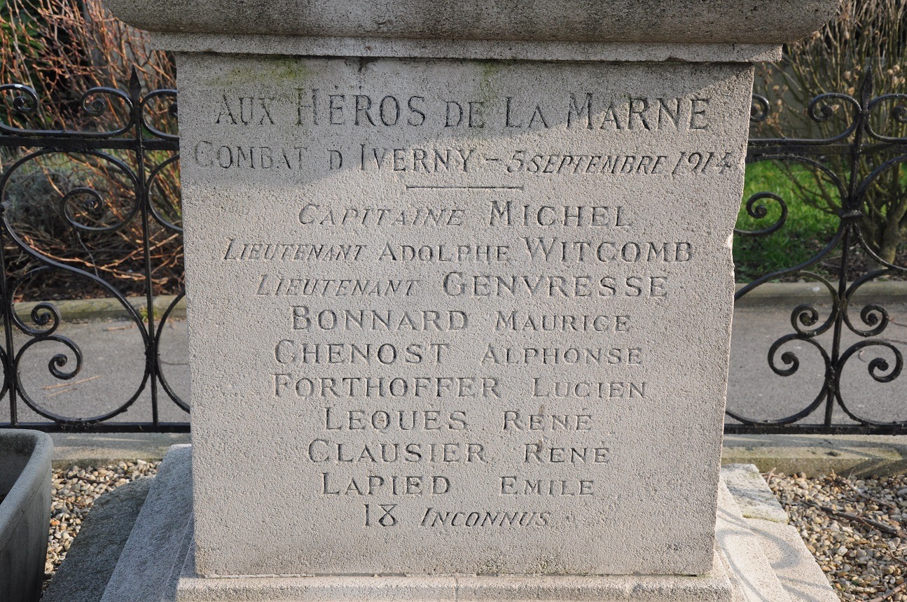 La tombe d'Adolphe Withcomb