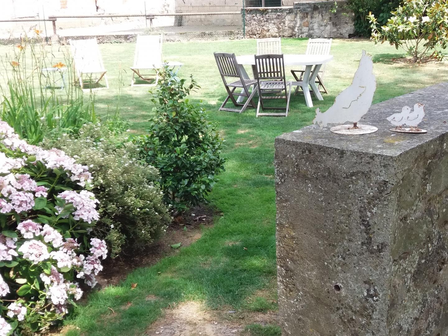 Le jardin du gîte.