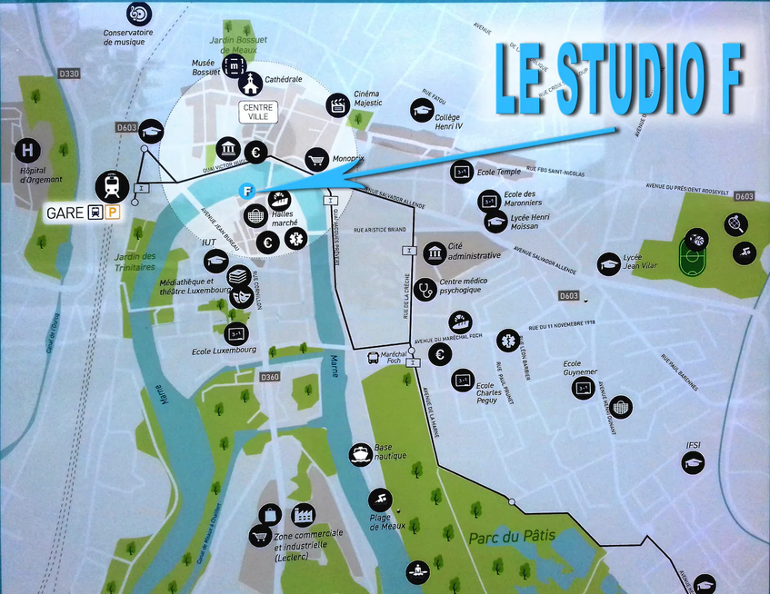 Studio F carte chose à faire autour