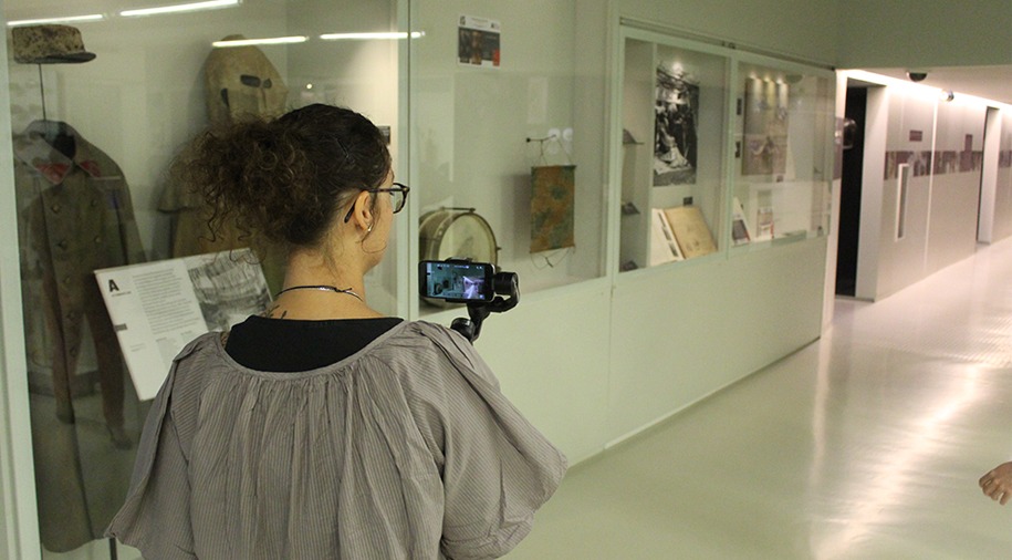 Atelier derrière la caméra au musée de la Grande Guerre à Meaux
