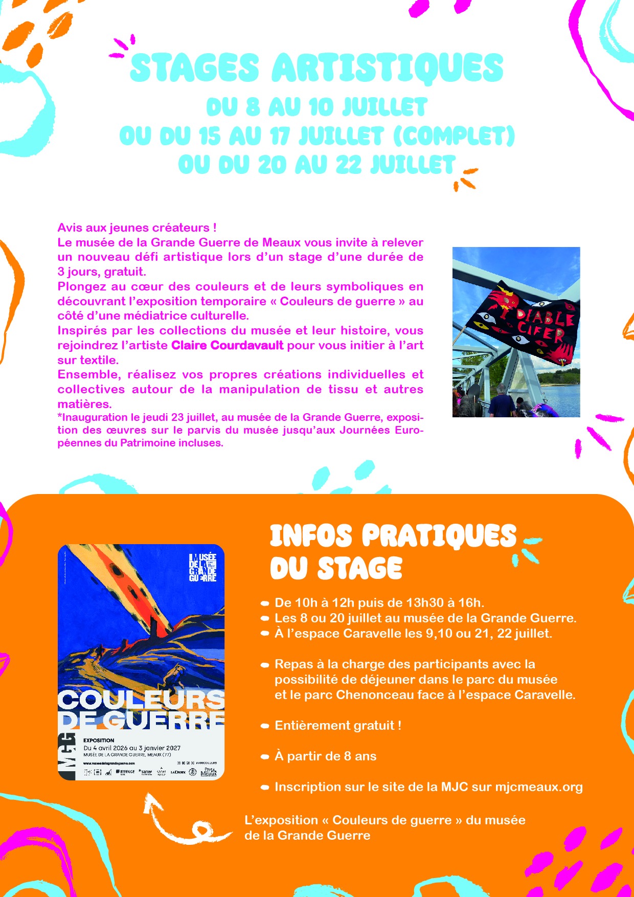 Stage artistique - Art sur textile